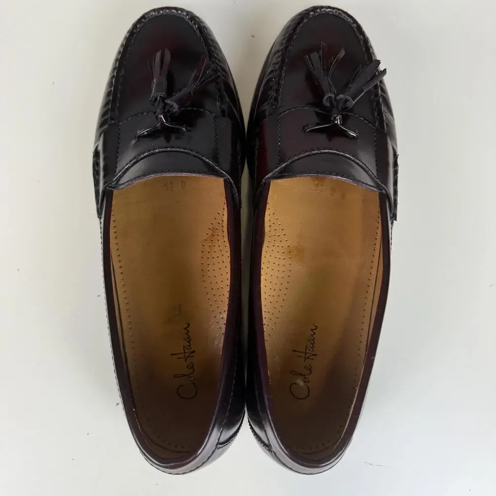 Cole Haan Men's Size 9.5D Purple Leather Slip On Dress Shoes Loafers